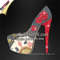 Saints fleur de lis poker high heels clothing bling crystal iron on transfer                        
                                                Quality Choice